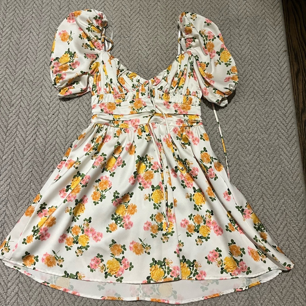 For Love & Lemons Floral Mini Dress